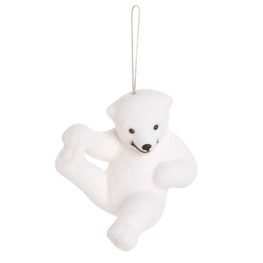 Suspension de Noël ourson blanc