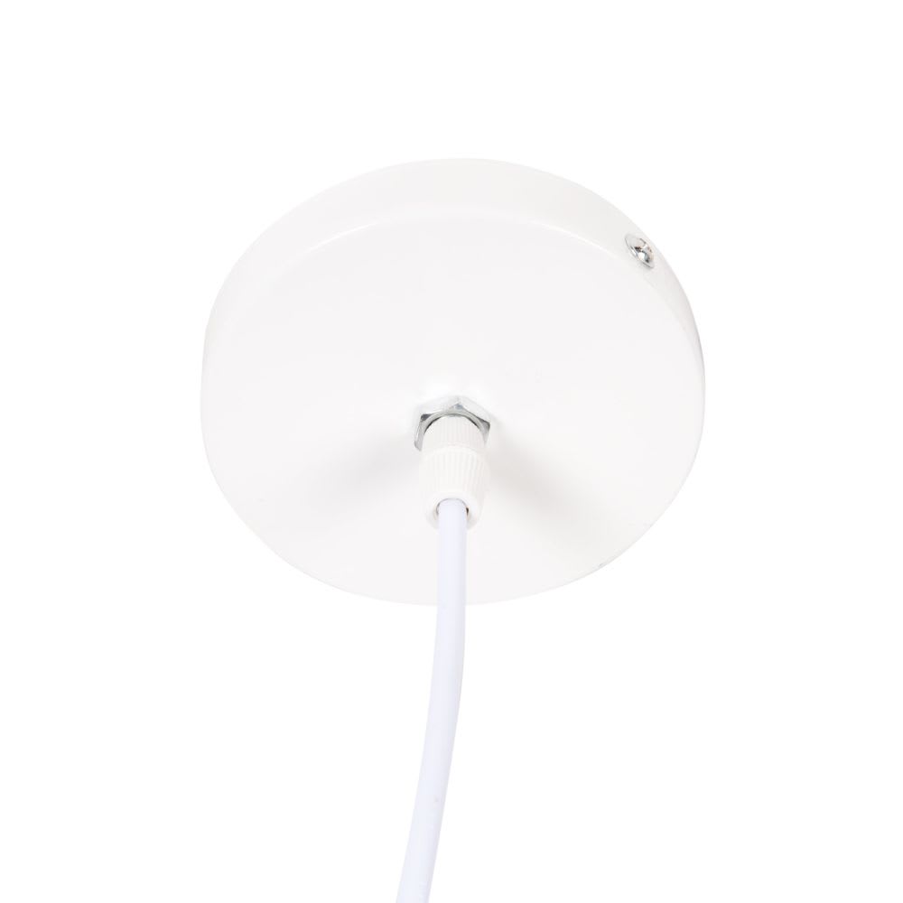 Suspension en bambou et lin beige, Ø35 cm — vue 3