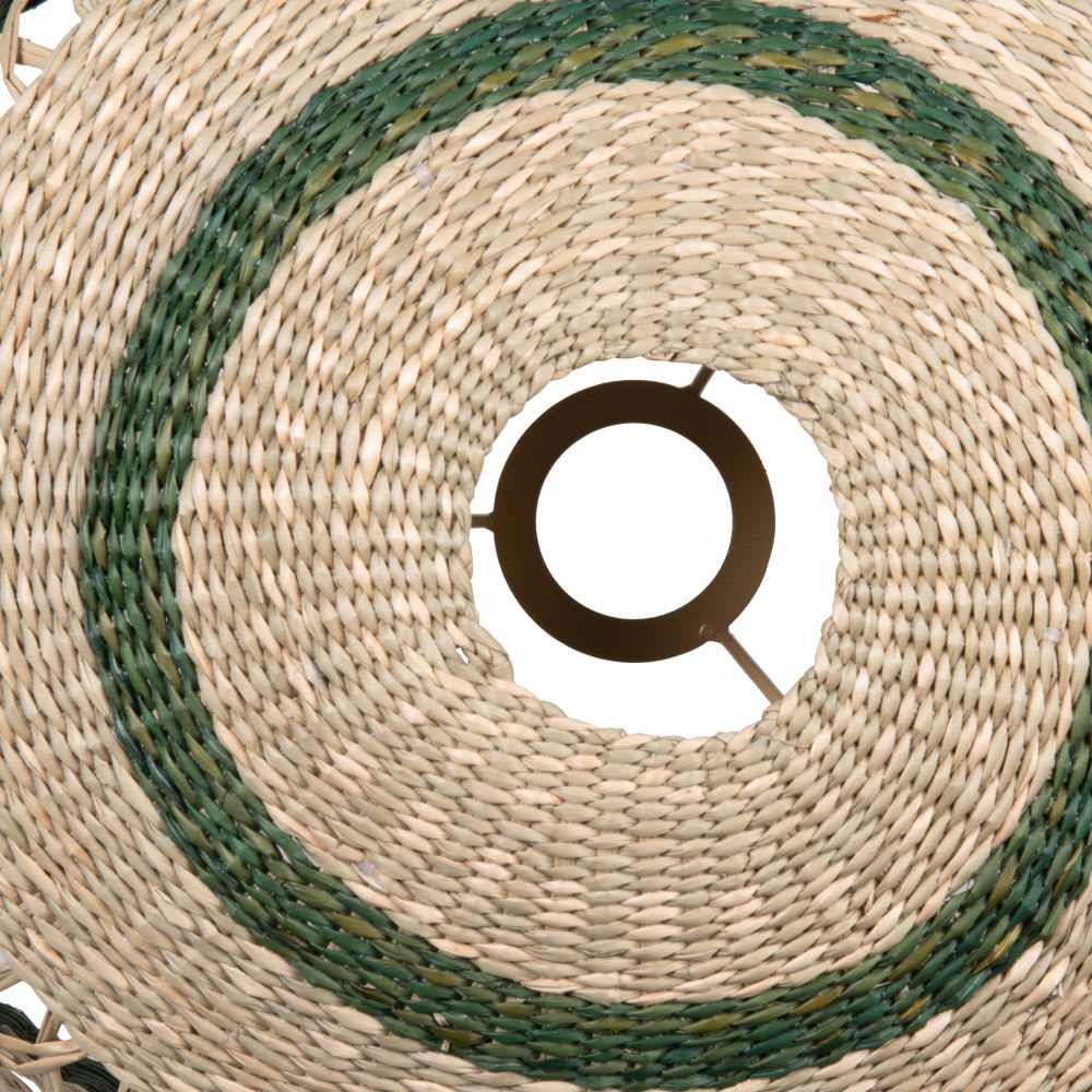 Suspension en jonc de mer beige et vert D41 - Maisons du Monde