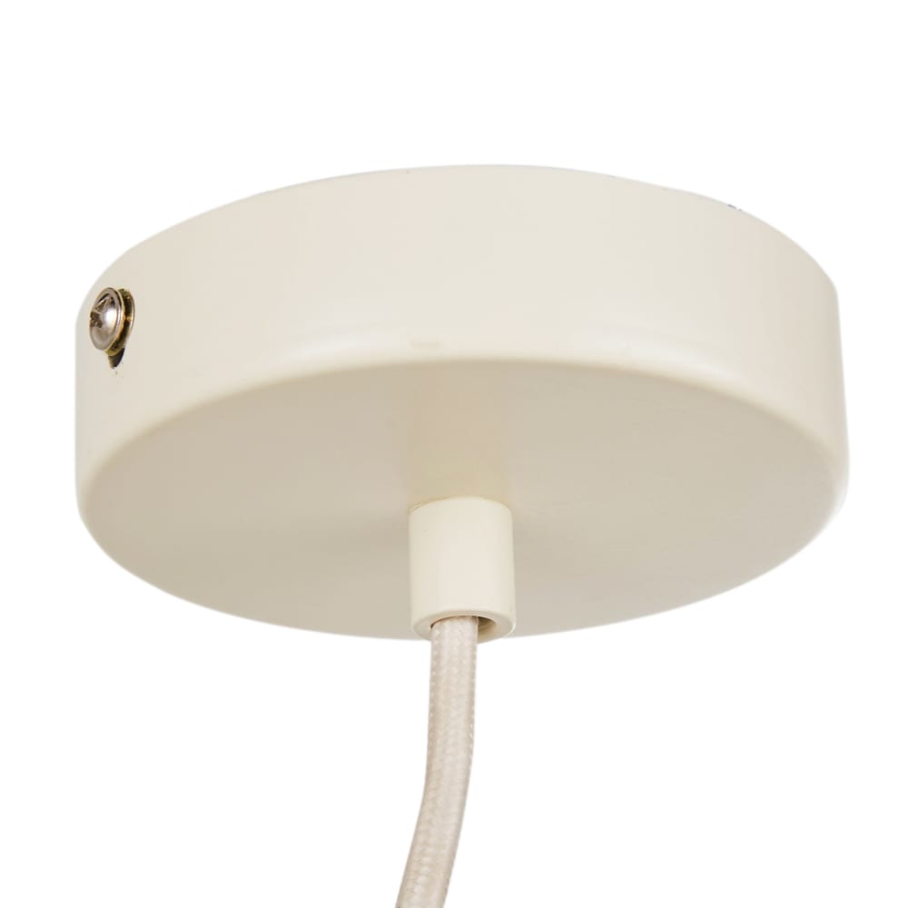 Suspension en lin beige crème, Ø85 cm — vue 3