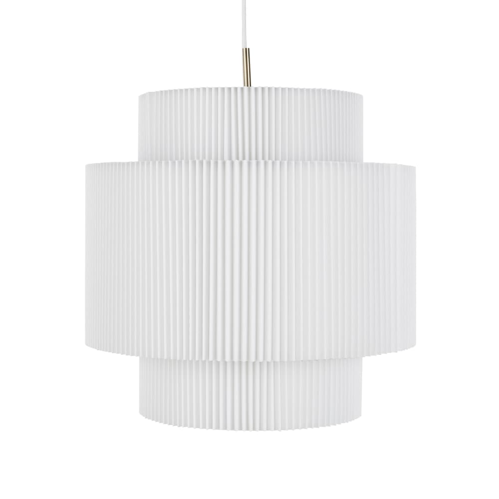 Suspension en lin blanc et métal