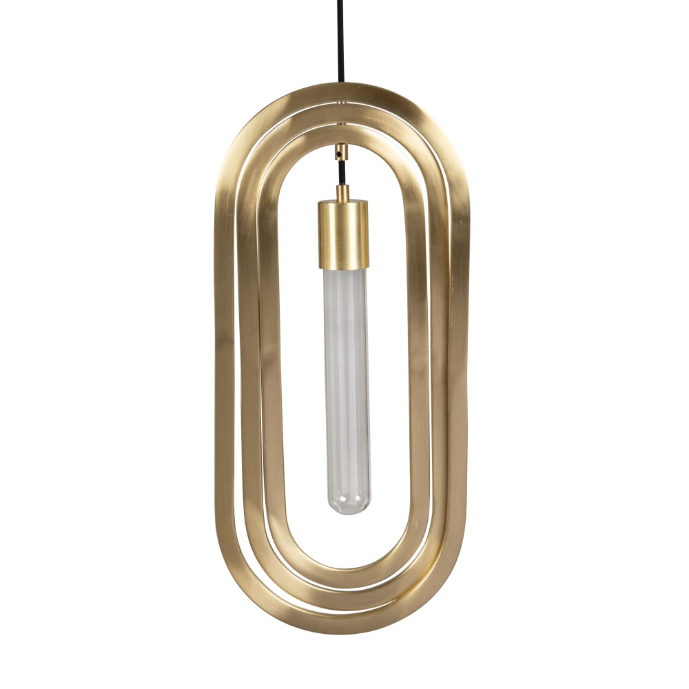 Suspension en métal doré