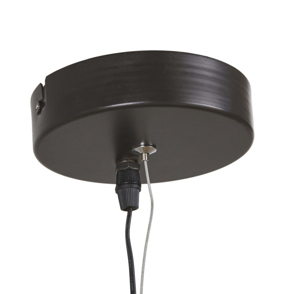 Suspension en métal doré découpé feuilles de palmier