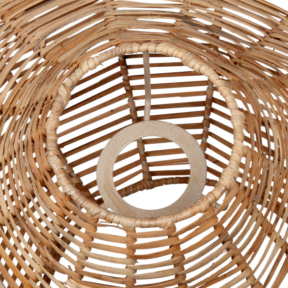 Suspension en rotin beige et métal D40 - Maisons du Monde