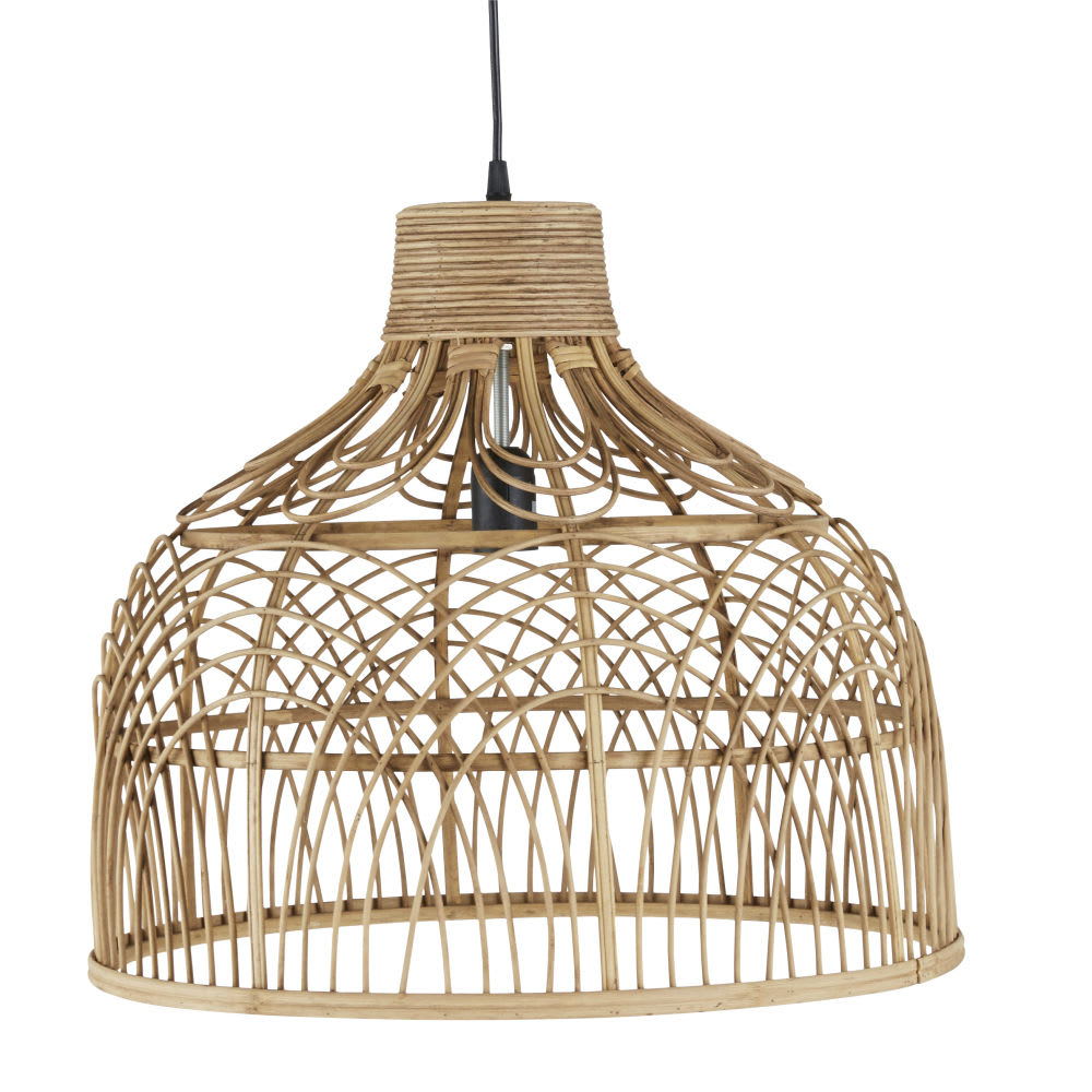 Suspension en rotin tressé