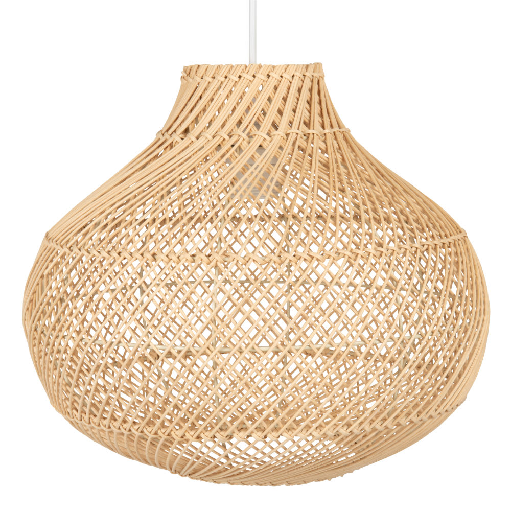Suspension en rotin tressé, Ø32 cm