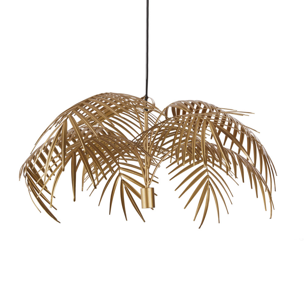 Suspension en zinc doré, Ø83 cm