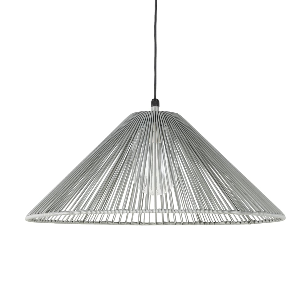 Suspension extérieure en métal filaire noir