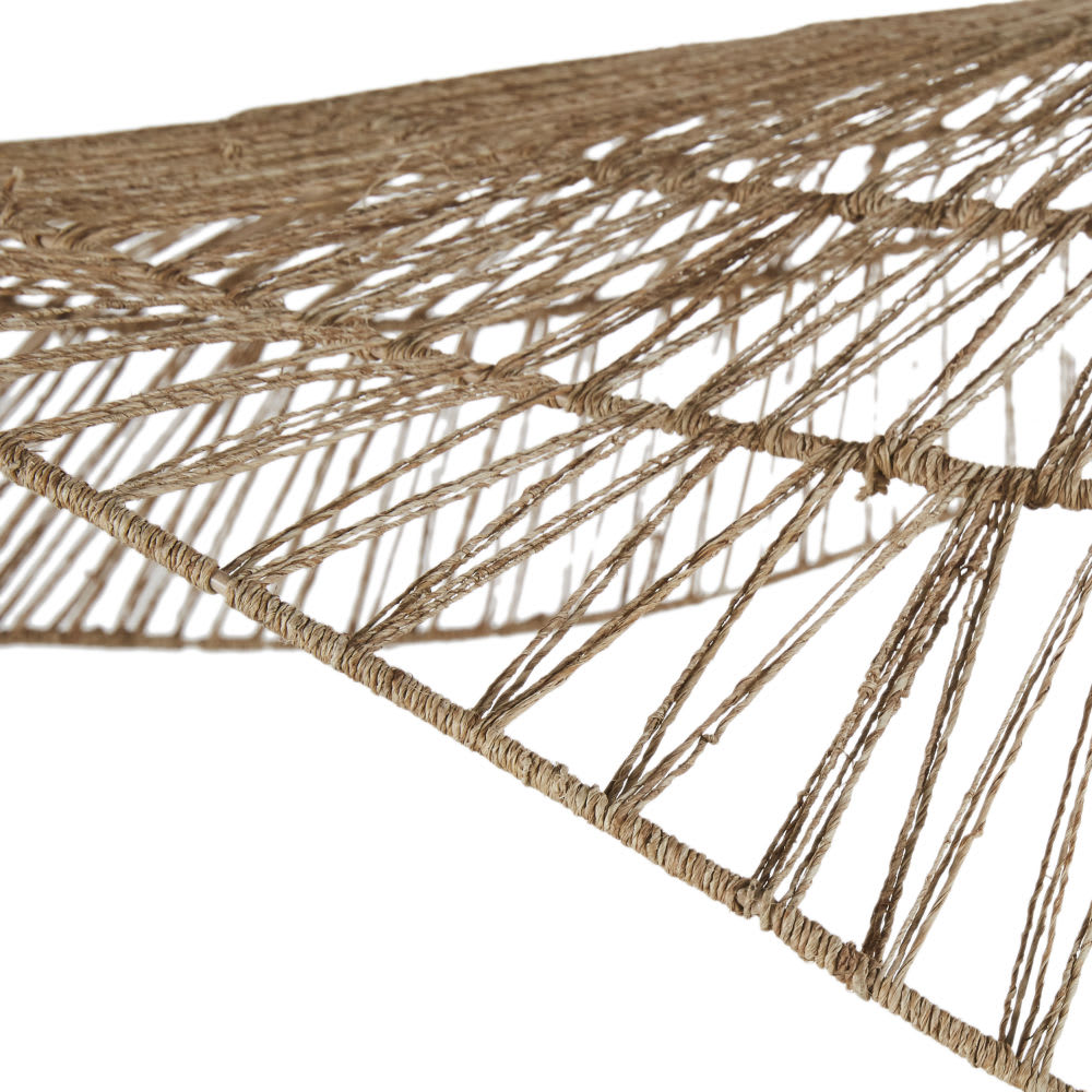 Suspension non électrifiée en aluminium et jute, L132 cm — vue 4