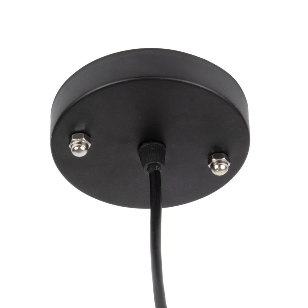 Suspension tambour en rotin tressé noir - Maisons du Monde