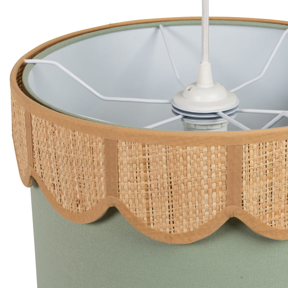 Suspension verte festonnée (Maisons du Monde) - Image 4