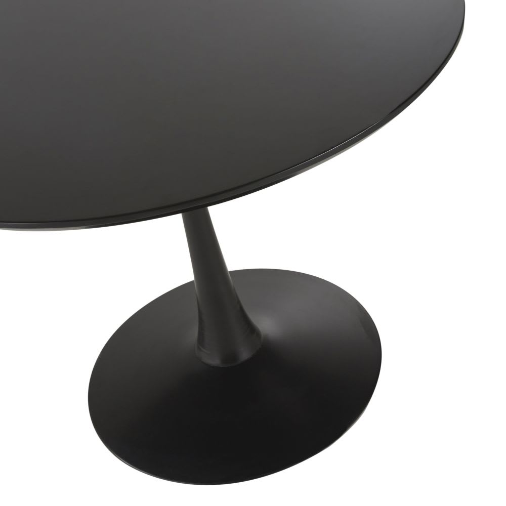 Table à manger 4/5 personnes noire D100 — vue 4