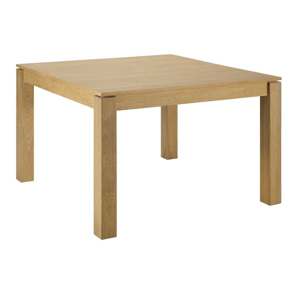 Table à manger carrée extensible 4 à 8 personnes L120/180