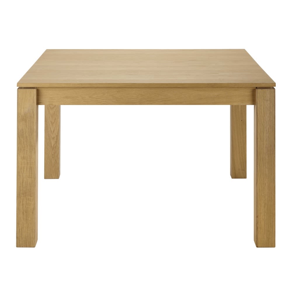 Table à manger extensible en bois de chêne et placage chêne, L120/180 cm