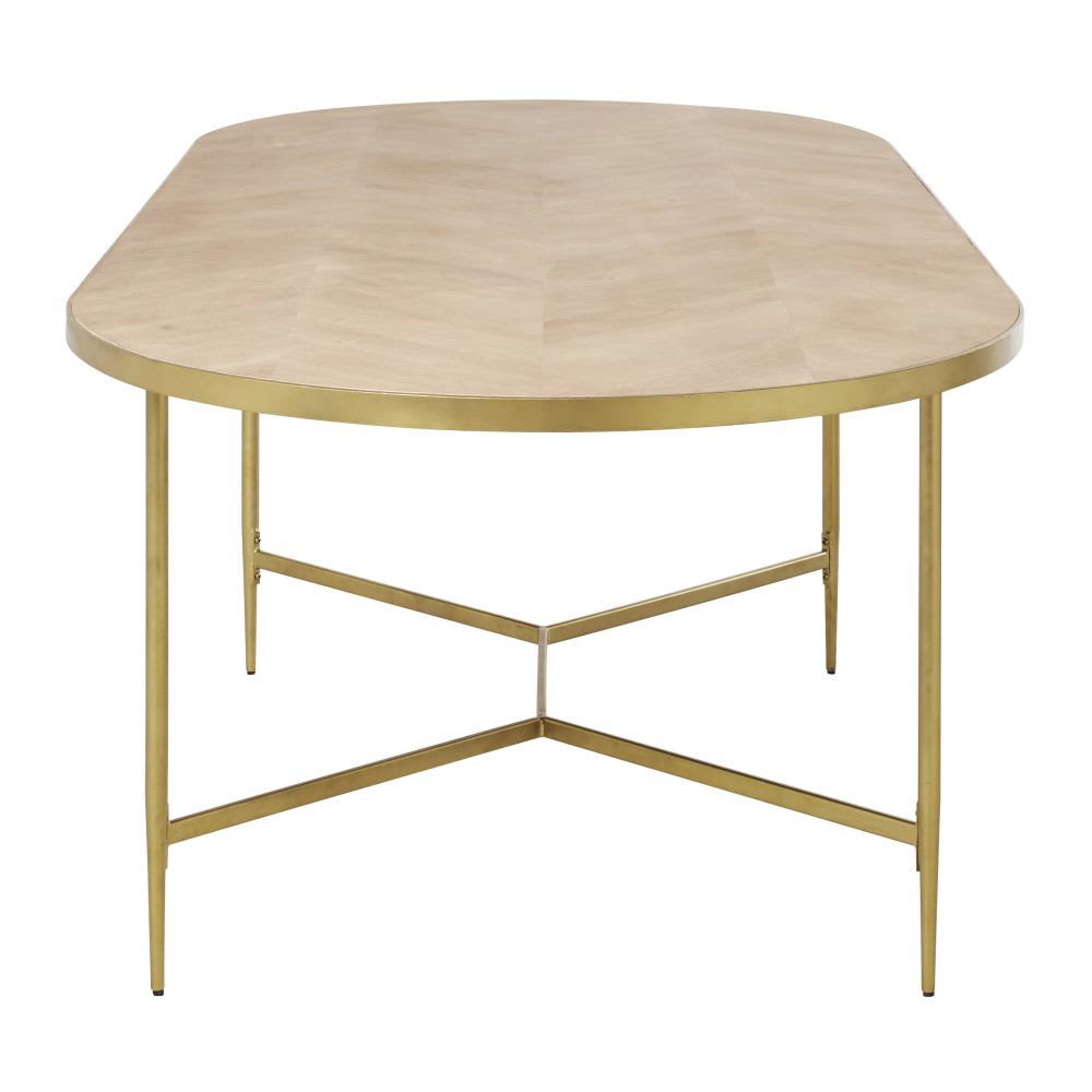 Table à manger ovale lattes en manguier 8/10 personnes L220 — vue 4