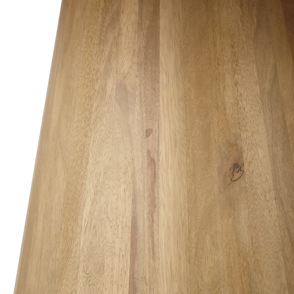 Table à manger ronde en manguier massif blanchi, ∅120 cm — vue 3