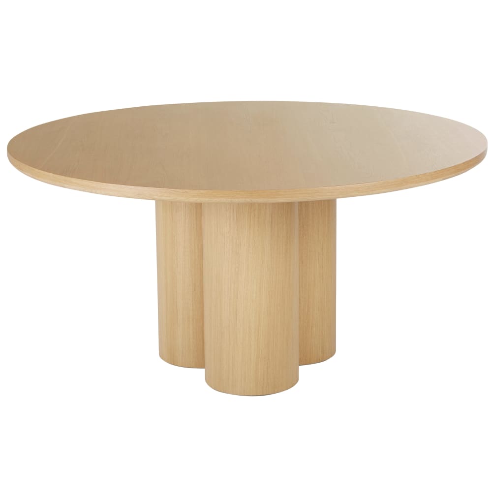 Table à manger ronde pied totem, 6/8 personnes, D150 cm — Beyit