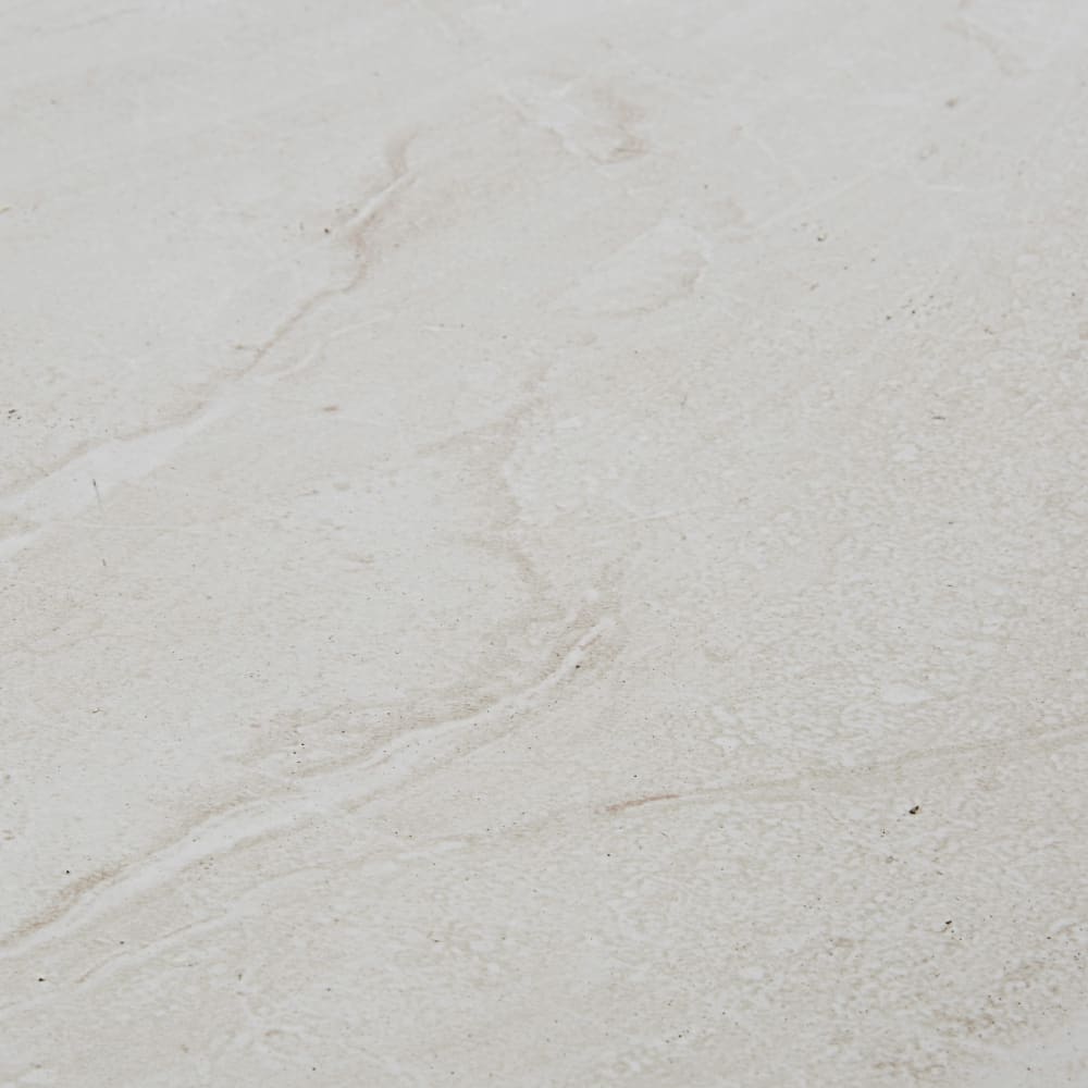 Table basse de jardin en béton imitation travertin beige L90 — vue 4