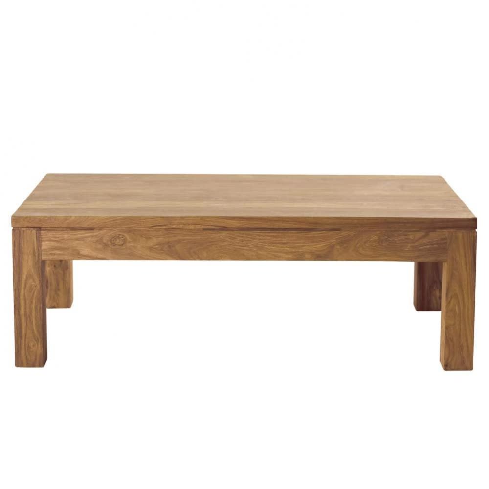Table basse en bois de sheesham massif, L110 cm — vue 3
