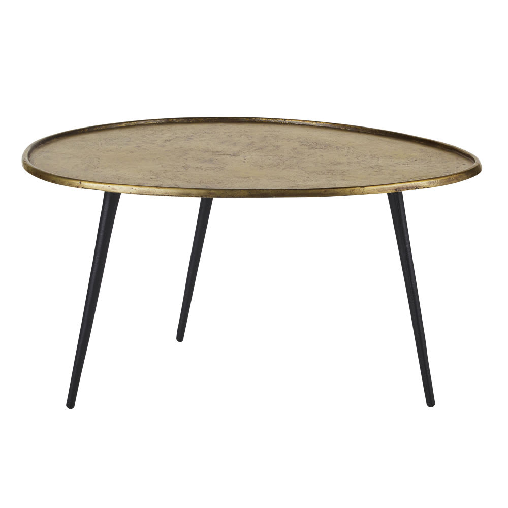 Table basse ovoïde en