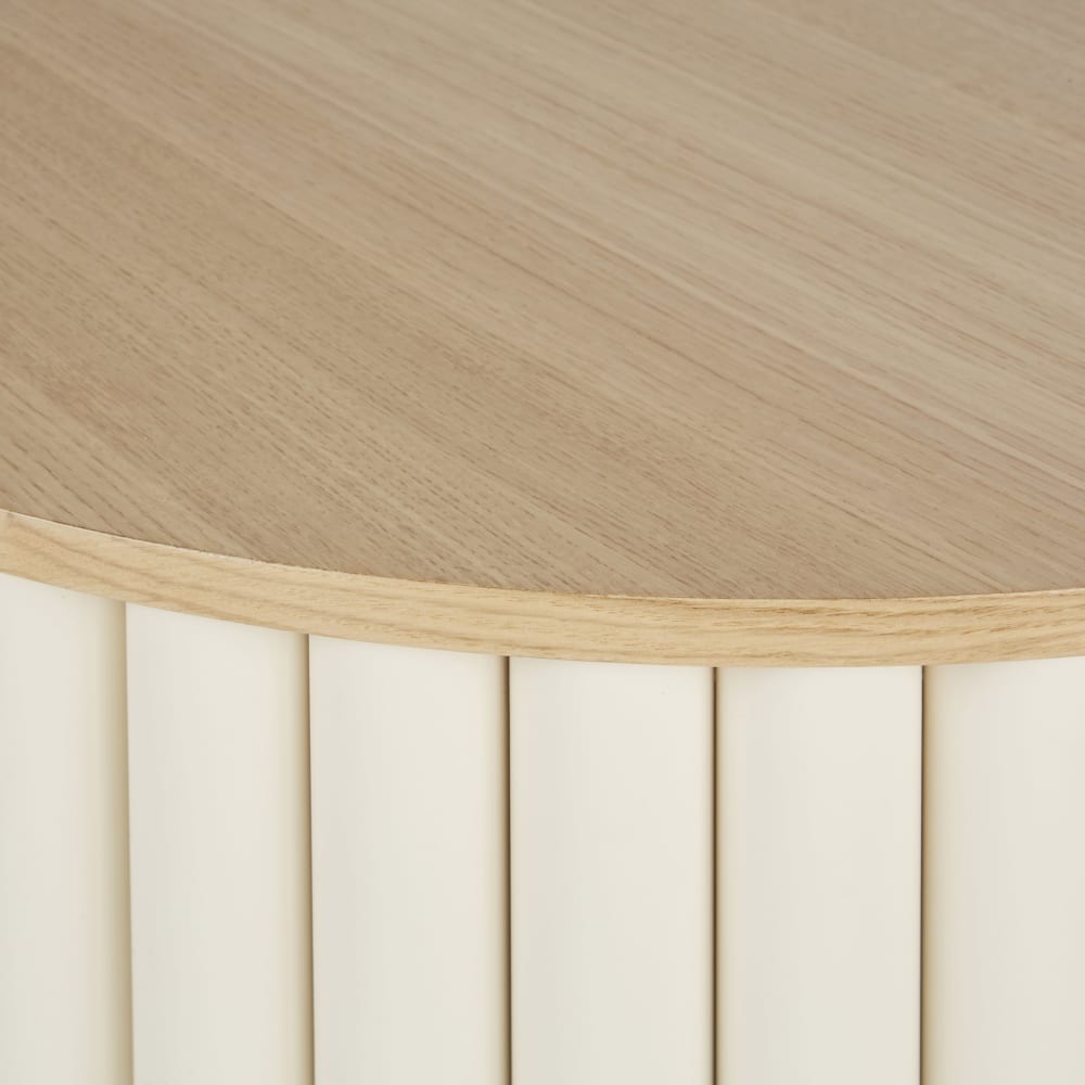 Table basse ronde plateau amovible D80 — vue 3
