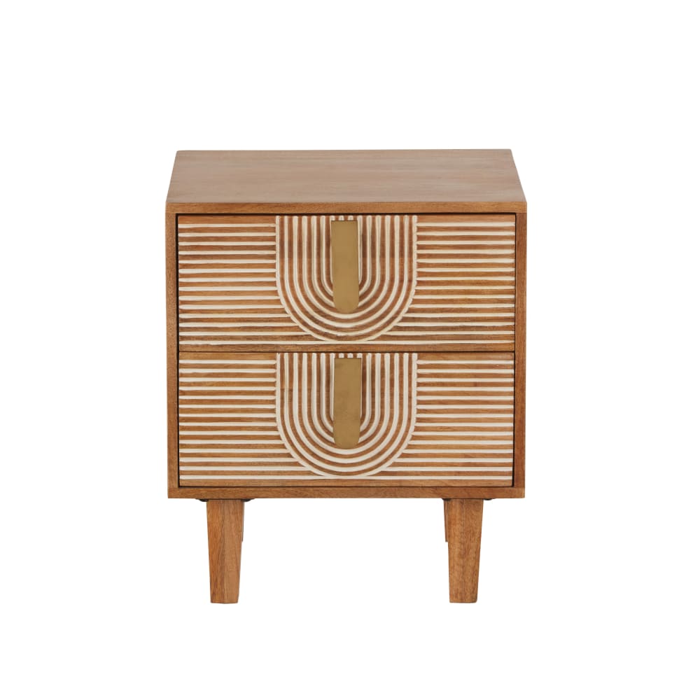 Table de chevet 2 tiroirs