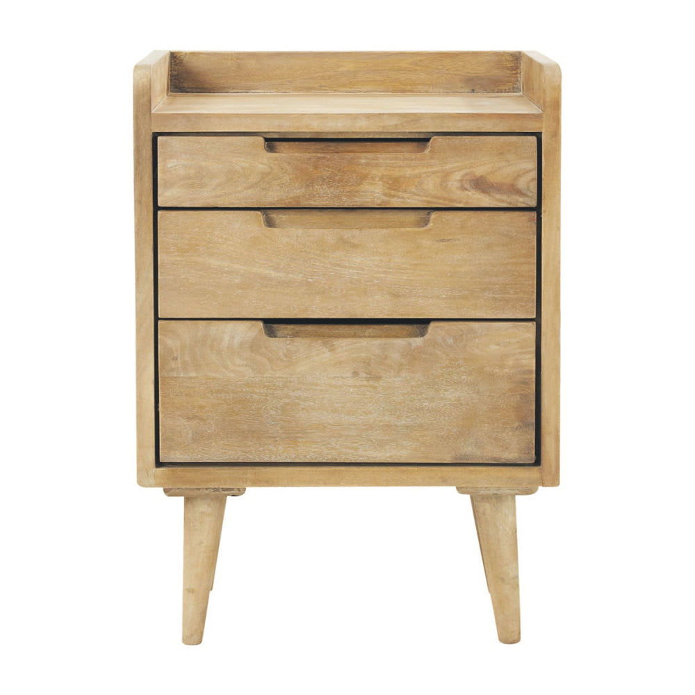 Table de chevet en bois de manguier, L45 cm