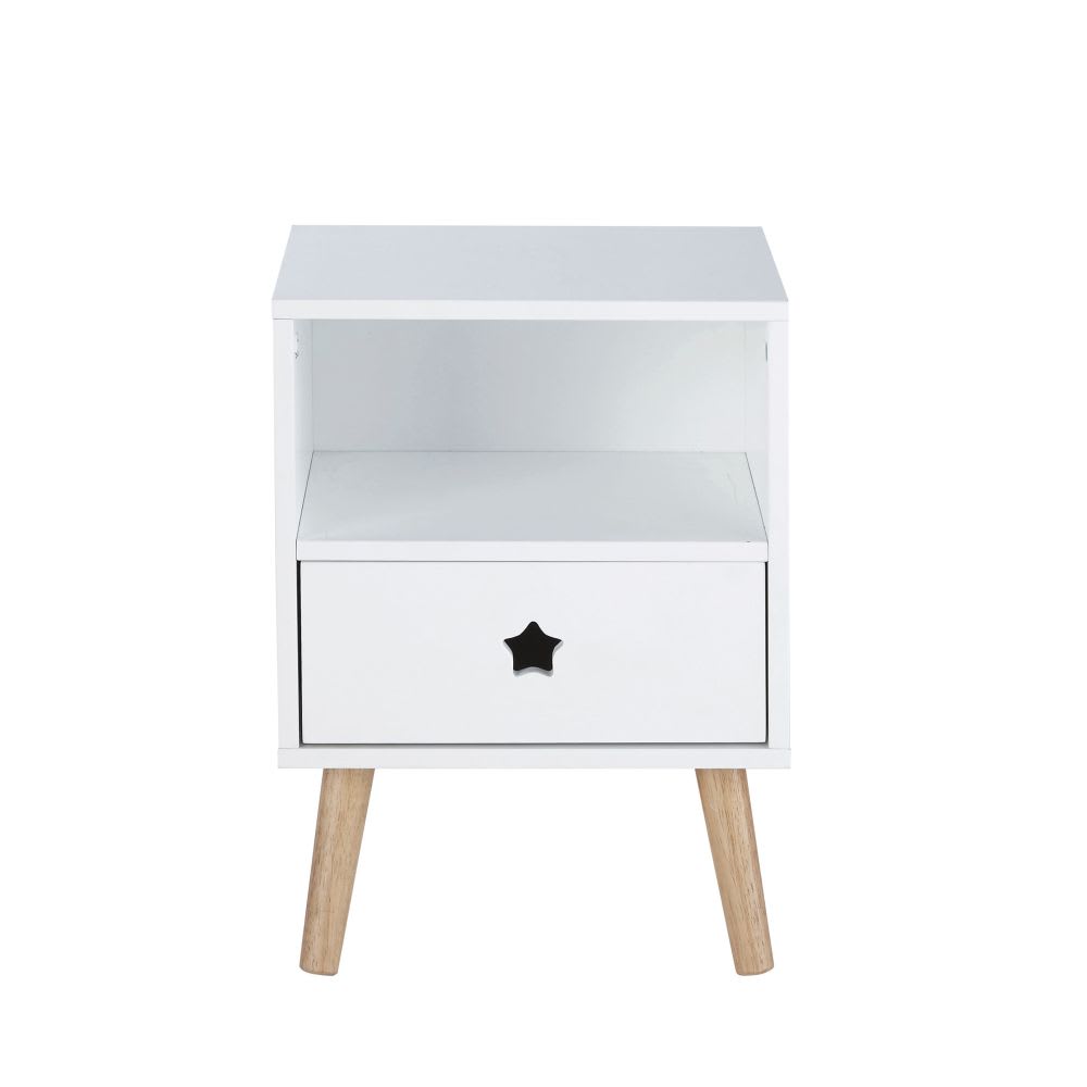Table de chevet enfant blanche