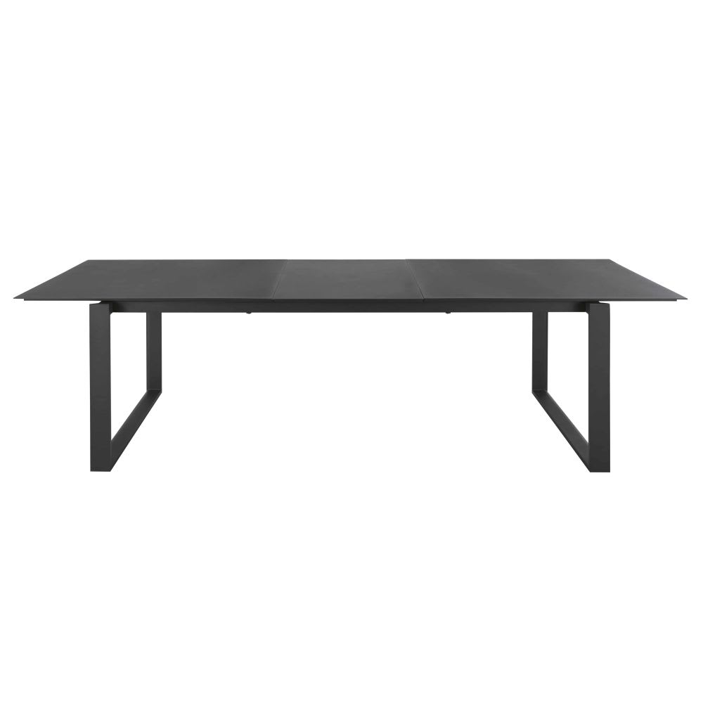 Table de jardin extensible en aluminium gris anthracite 8/10 personnes - Maisons du Monde