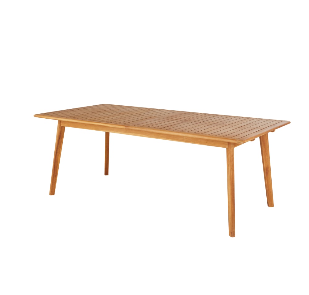 Table de jardin extensible en bois de teck, L200/260 cm — vue 4