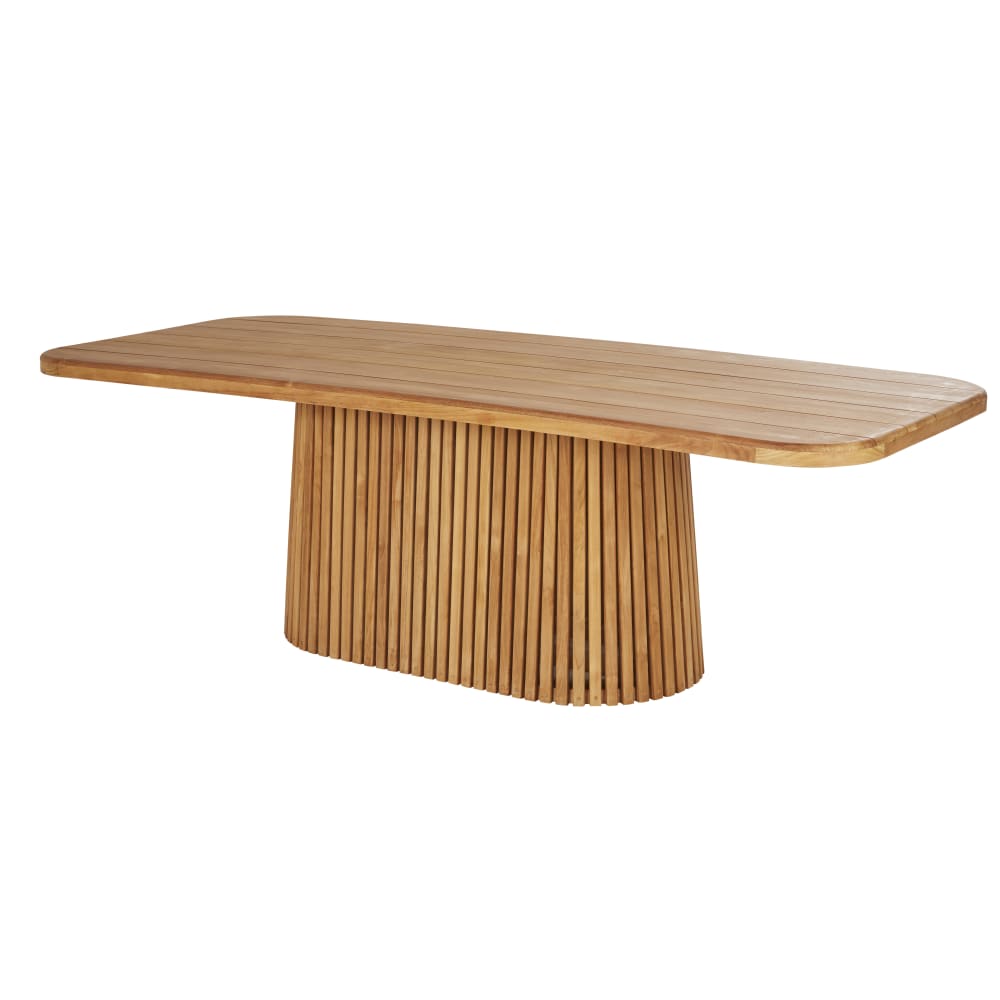 Table professionnelle en bois de teck 8/10 personnes L240 — vue 3