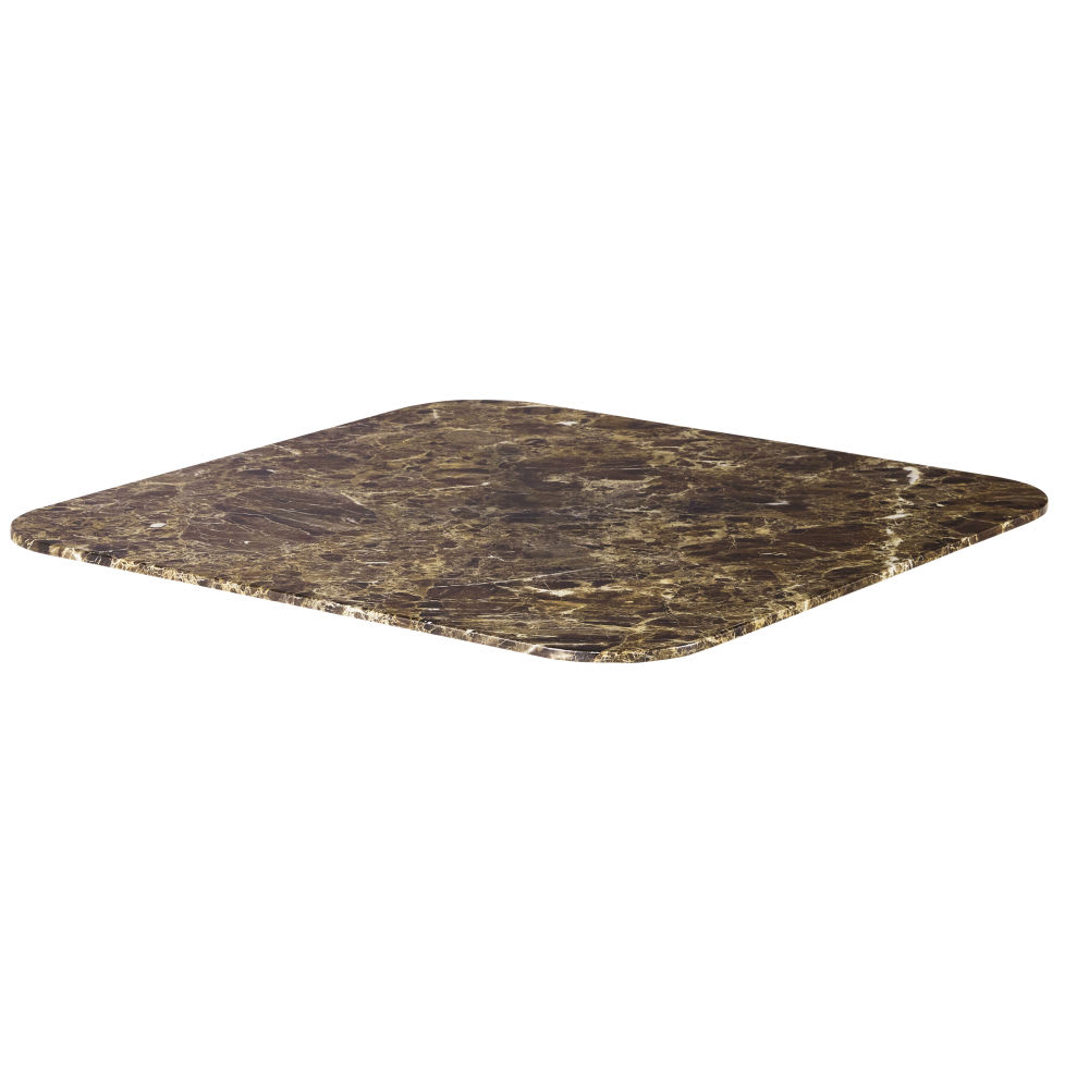 Tablero de vidrio efecto mármol marrón de 70 cm - Maisons du Monde