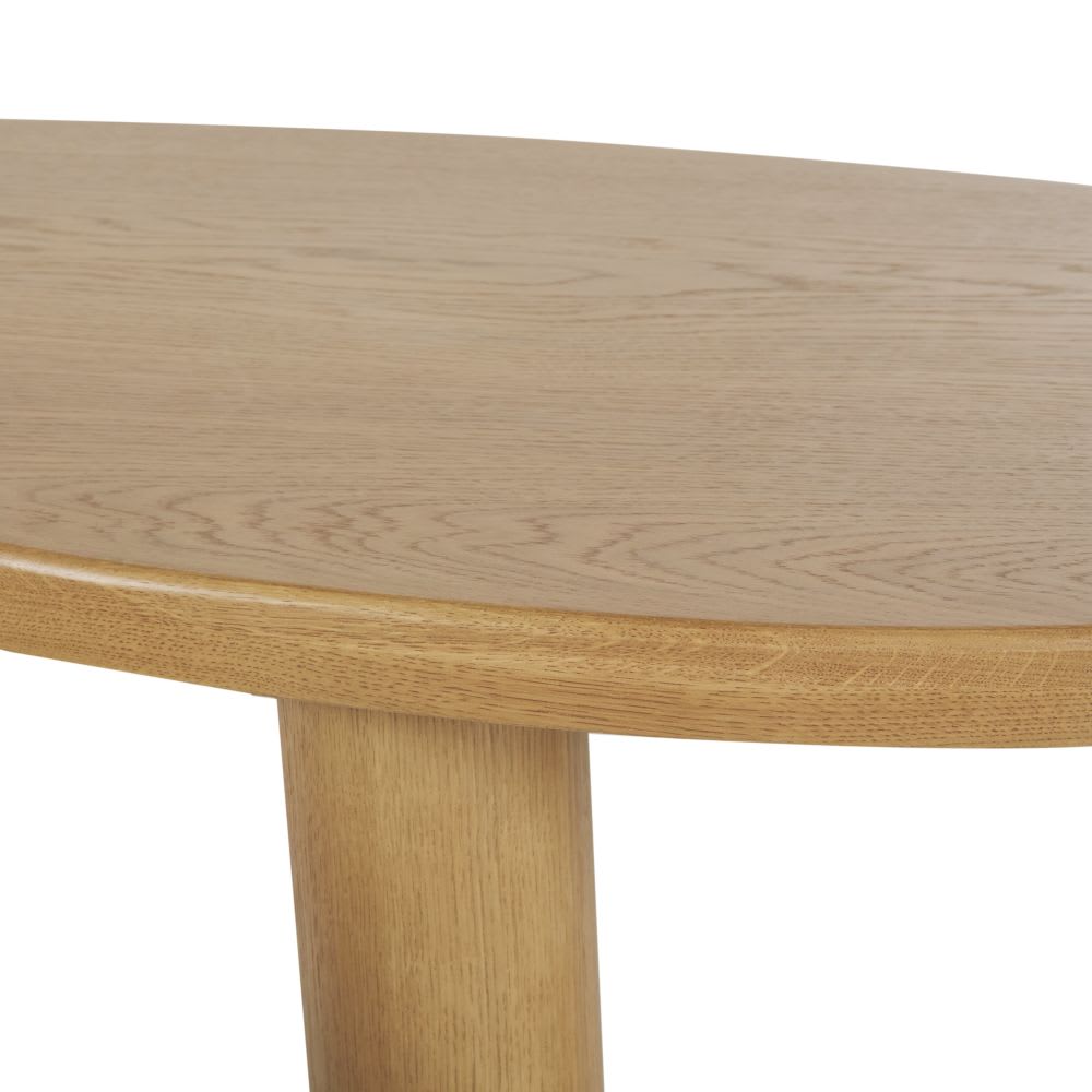 Tables basses arrondies piètement en bois de pin massif L148 (x2) — vue 4
