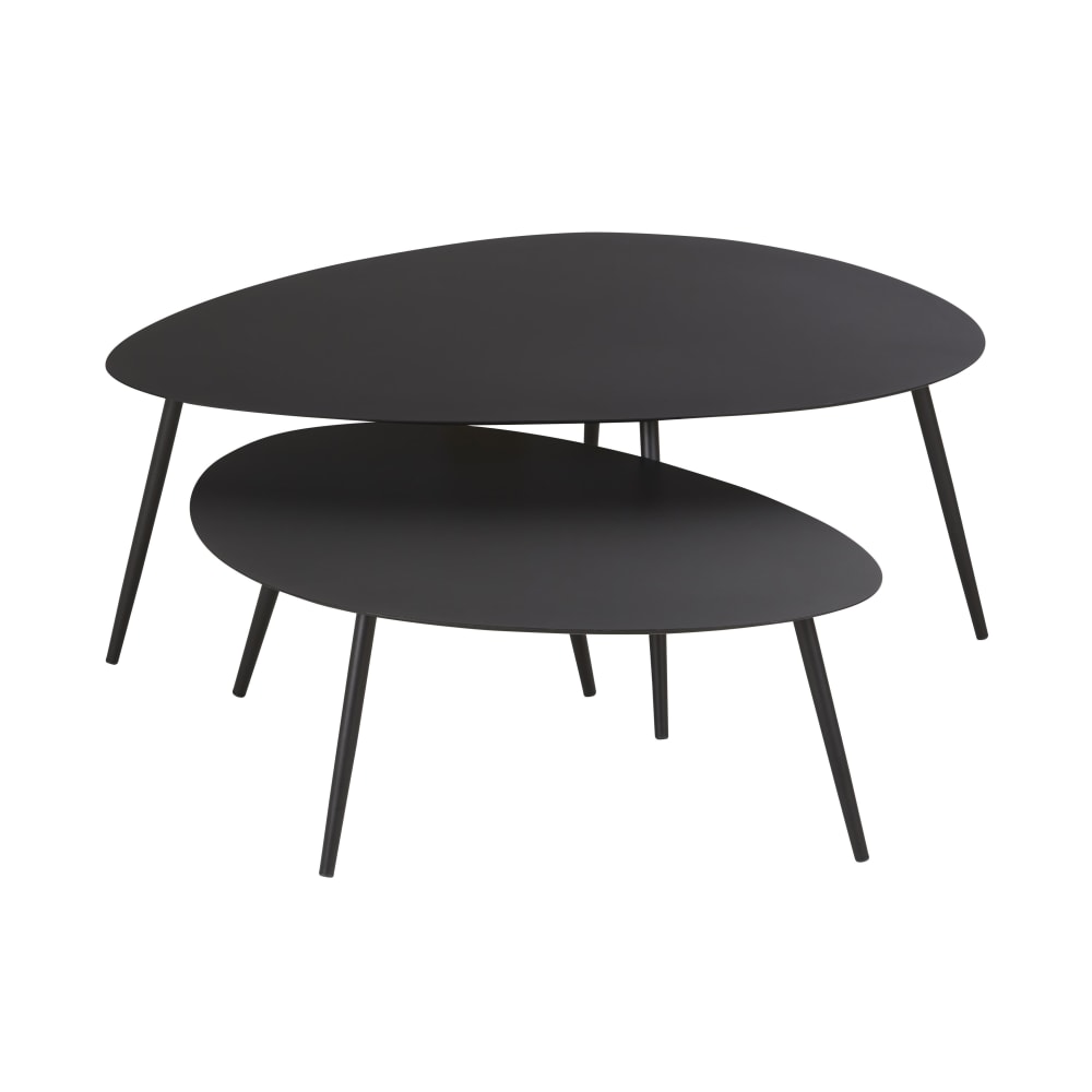 Tables basses gigognes - noir jardin