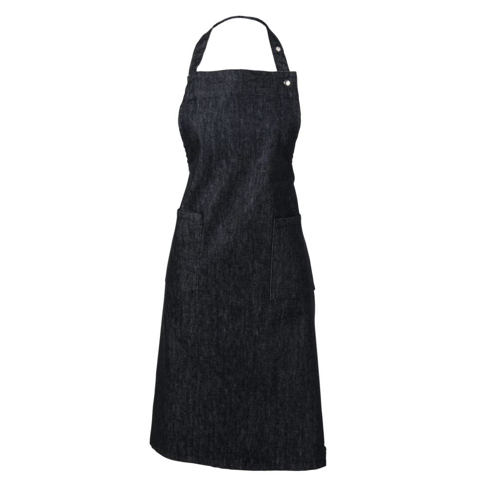 Tablier noir imitation denim 70x85