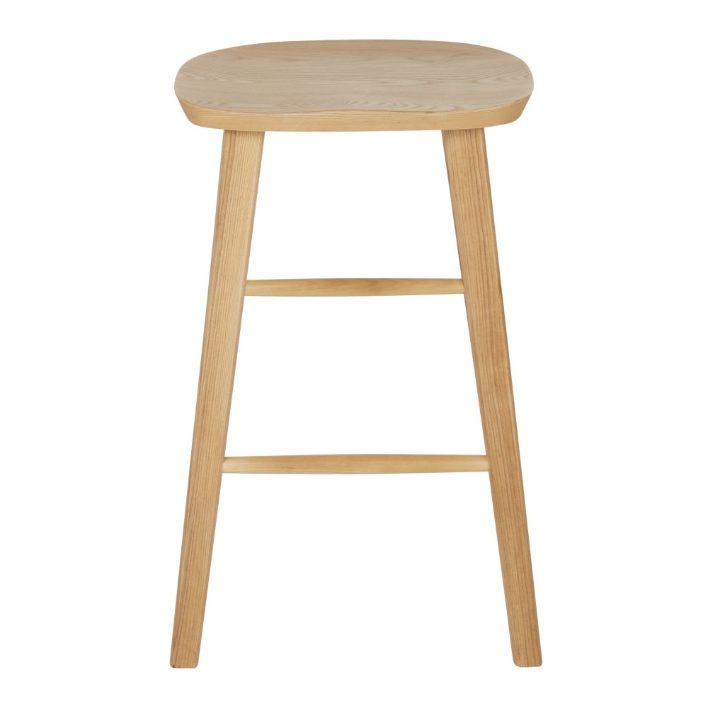 Tabouret pour îlot central en bois de frêne H66 - Maisons du Monde