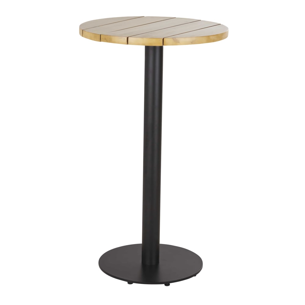 Tabuleiro de mesa exterior redondo em acácia para 2 pessoas D60 -