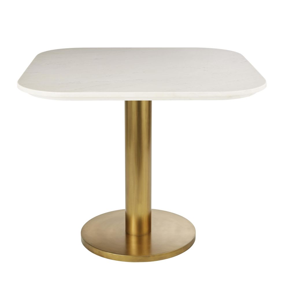 Tampo de mesa de mármore branco 4 pessoas - Maisons Du Monde