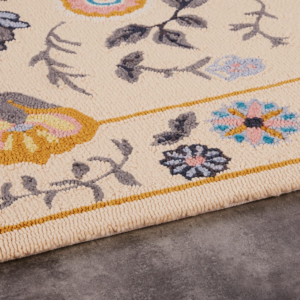 Tapis d'extérieur beige et motifs multicolores 160x230 — vue 3