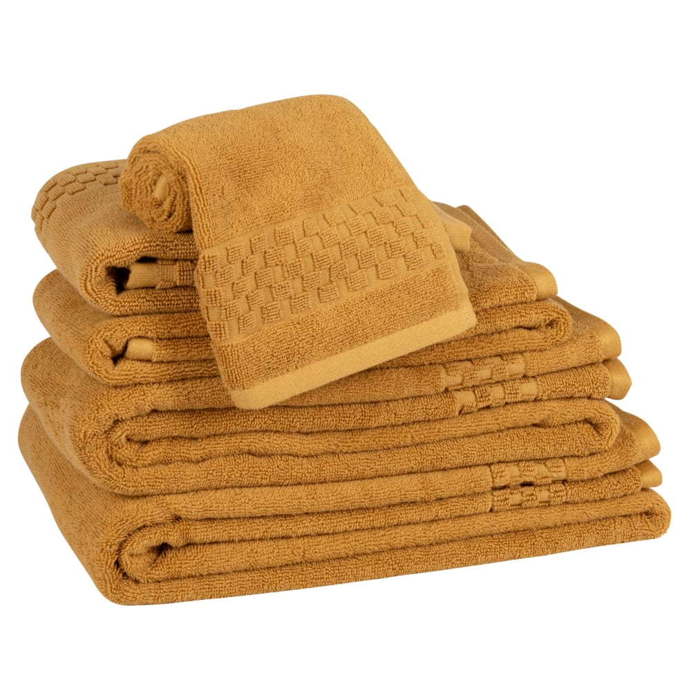 Tapis de bain en coton biologique jaune moutarde 50x70 - Maisons du Monde