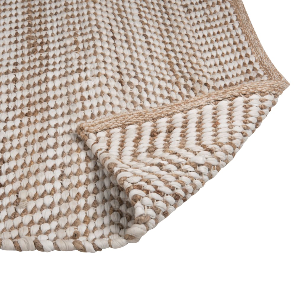 Tapis en coton recyclé et jute tissés 160x230