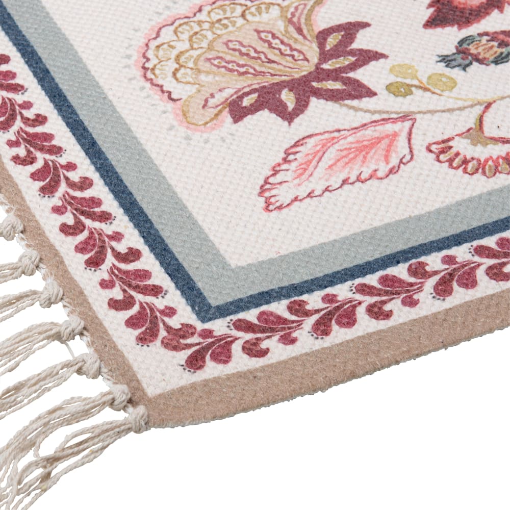 Tapis en coton recyclé multicolore, 90x130 cm — vue 3
