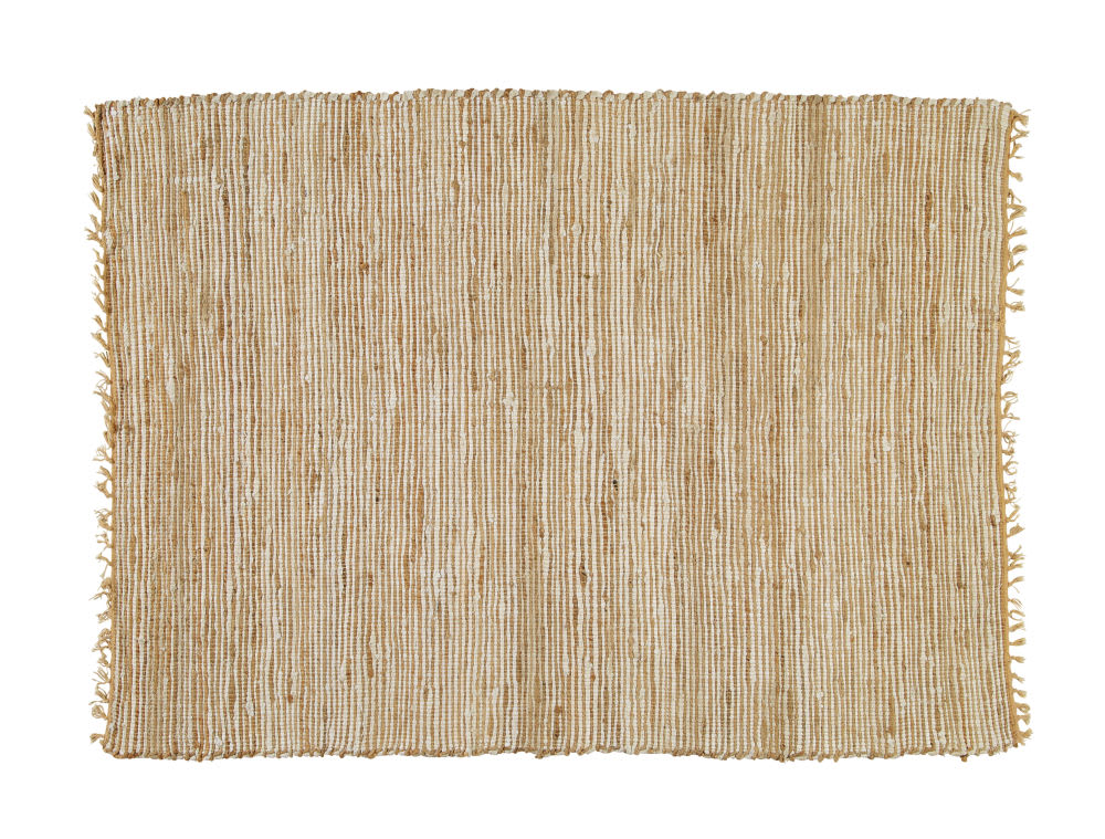 Tapis en jute et coton recyclé 160x230