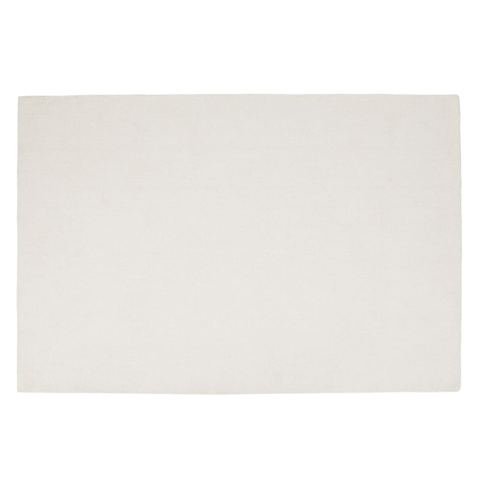 Tapis en laine écrue, 200x300 cm