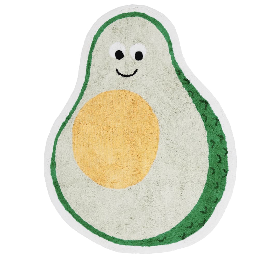 Tapis enfant avocat tufté en coton recyclé  92x116