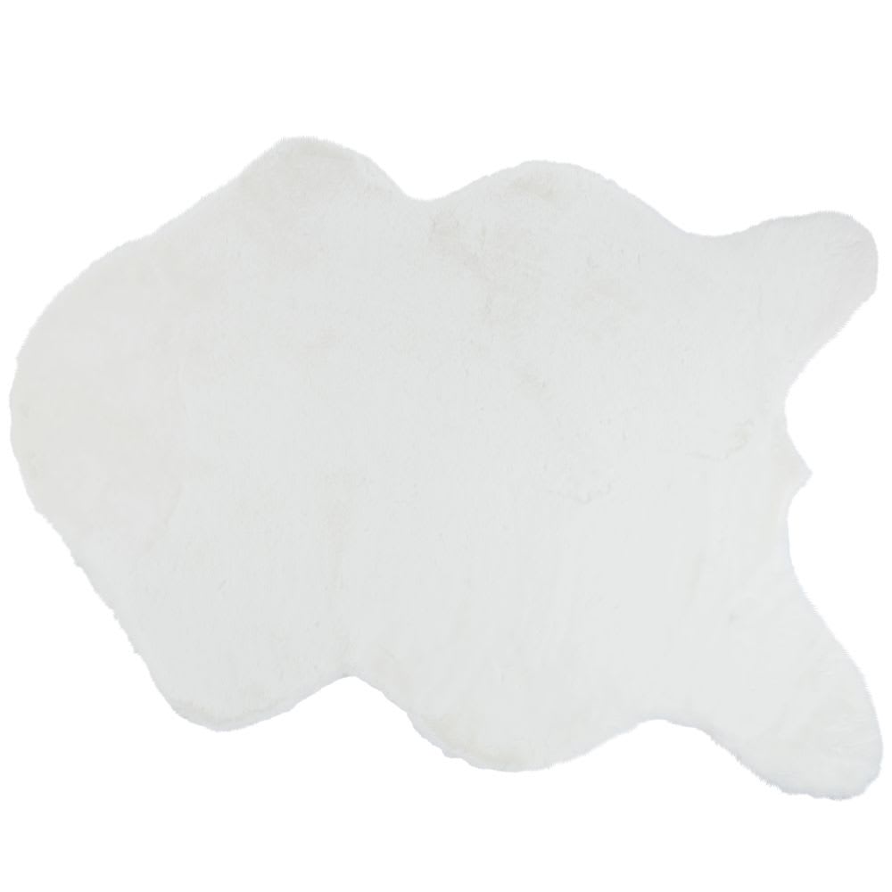 Tapis imitation fourrure écrue, 90x120 cm — vue 3