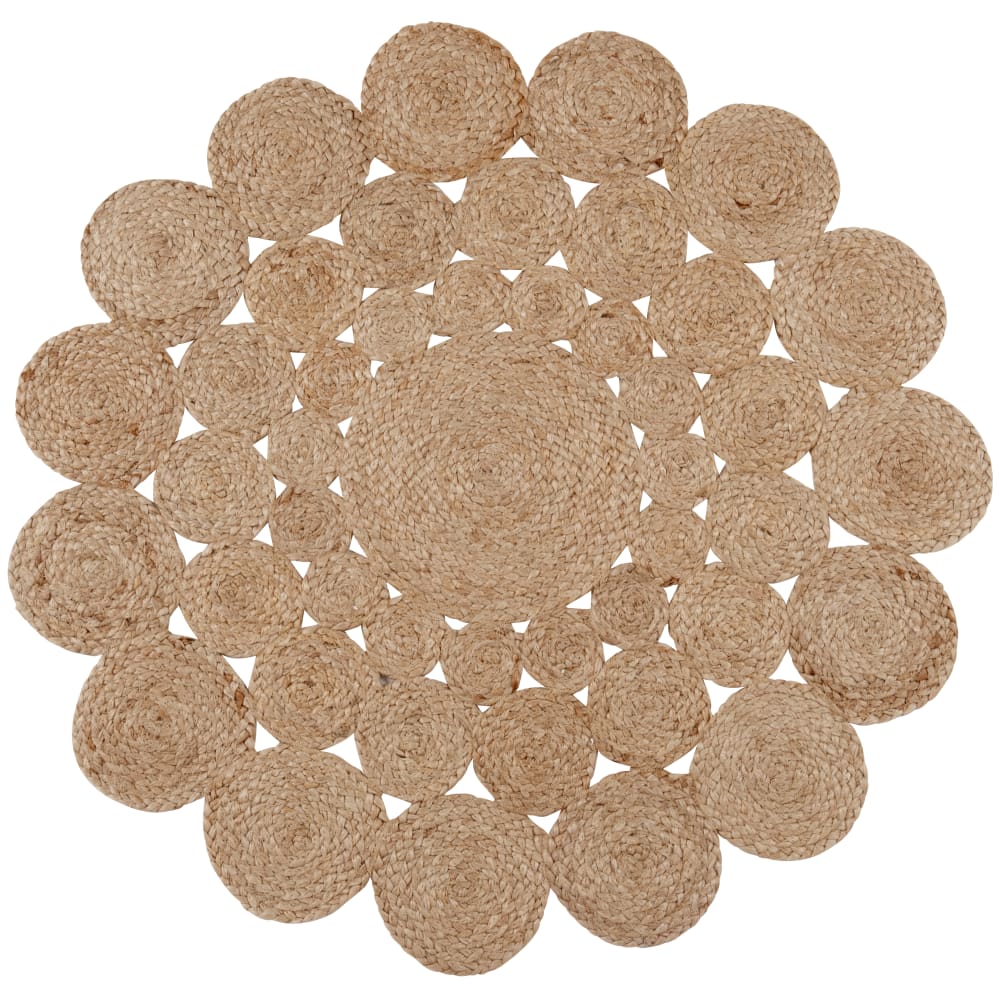 Tapis rond en jute tressé D90