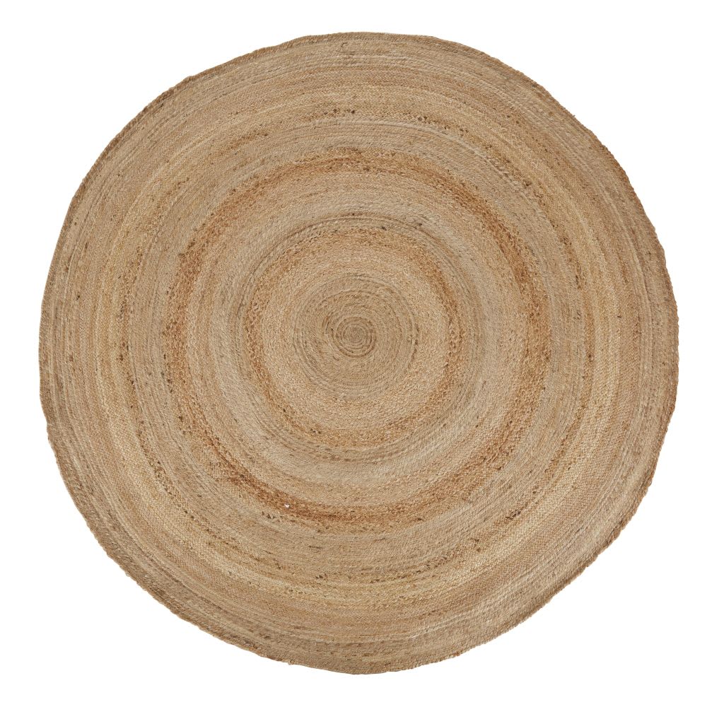 Tapis rond tressé en