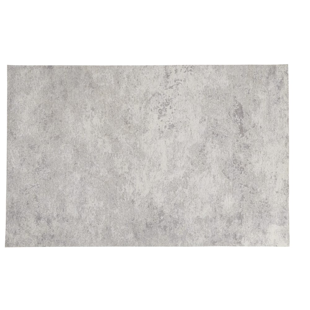 Tapis tissé jacquard gris clair, 155x230 cm