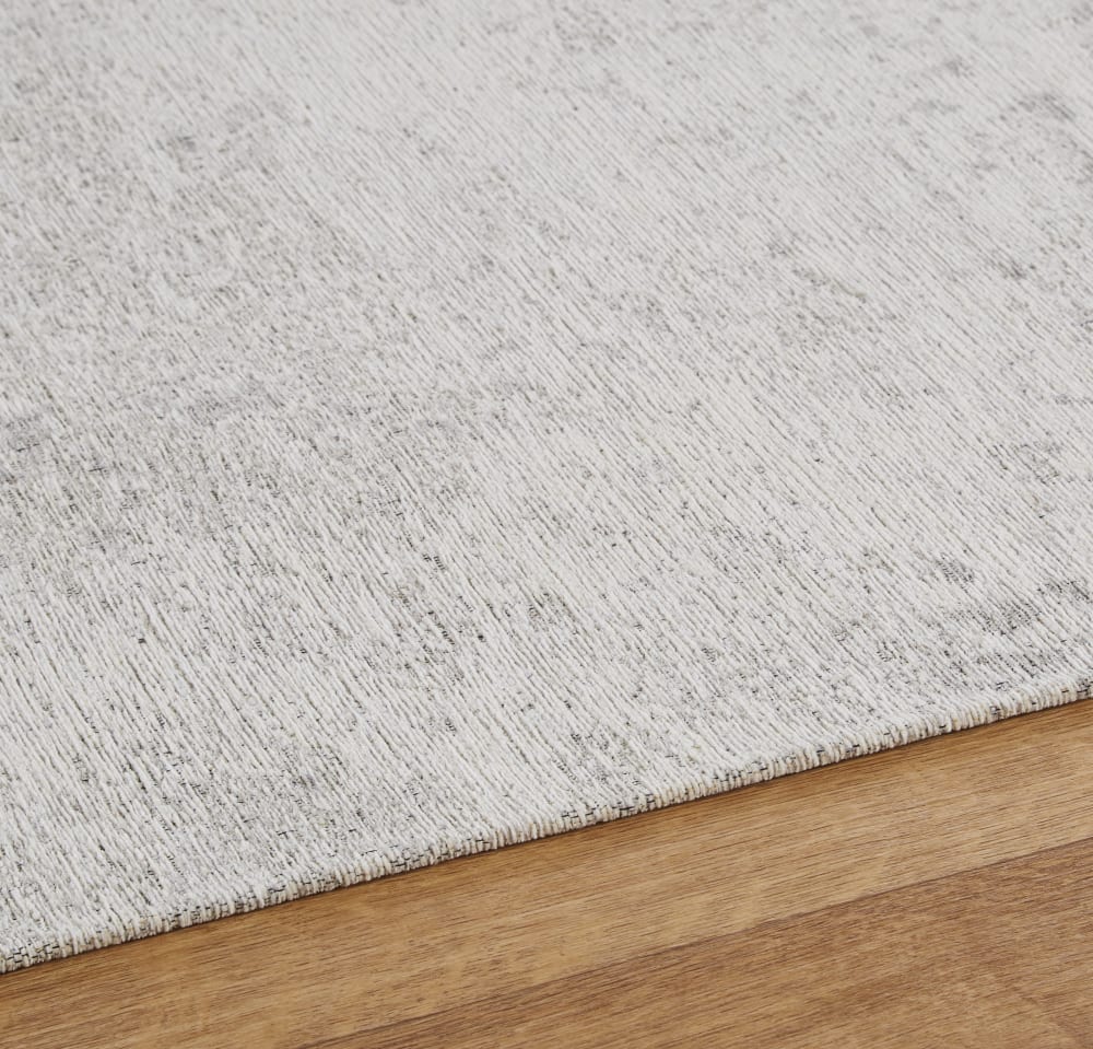 Tapis tissé jacquard gris clair, 155x230 cm — vue 3